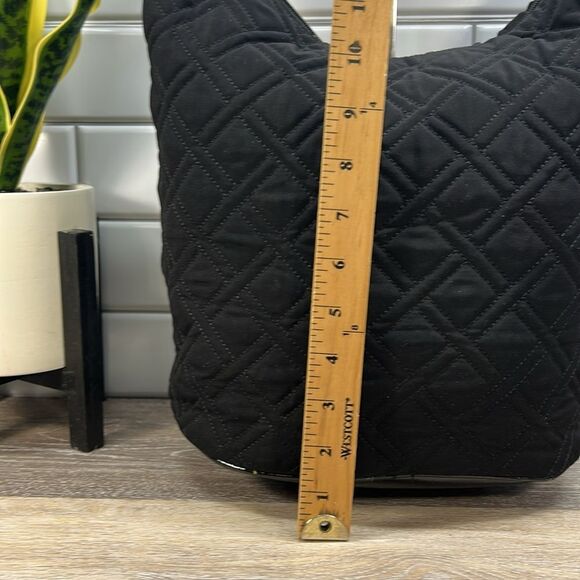 0327 Vera Bradley black bucket shoulder bag - Picture 9 of 12